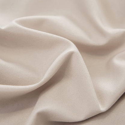 Bettwäsche 135x200 cm Mikrofaser 110g/m² Beige + 80x80 cm Kissenbezug