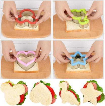 4-teilige Kinder Sandwich-Ausstecher Set mit Mickey Mouse