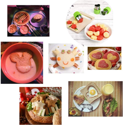 Sandwich-Ausstecher Set für Kinder mit