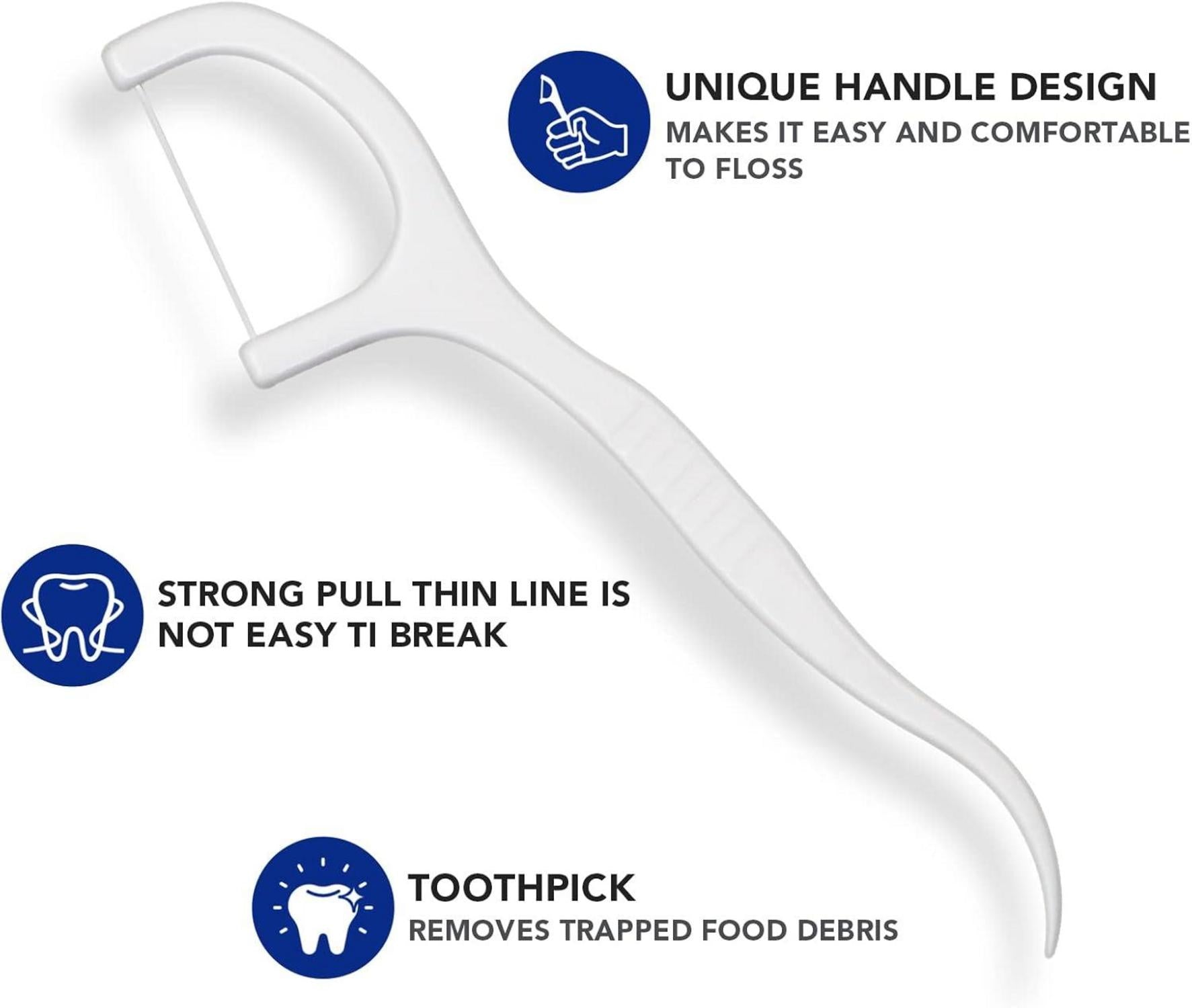 Dental Floss Picks 250 Pcs Refill Sticks High Quality