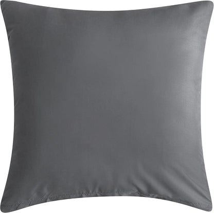 Bettwäsche 200x200 cm Mikrofaser Grau, 110 g/m², 2 Kissenbezüge 80x80