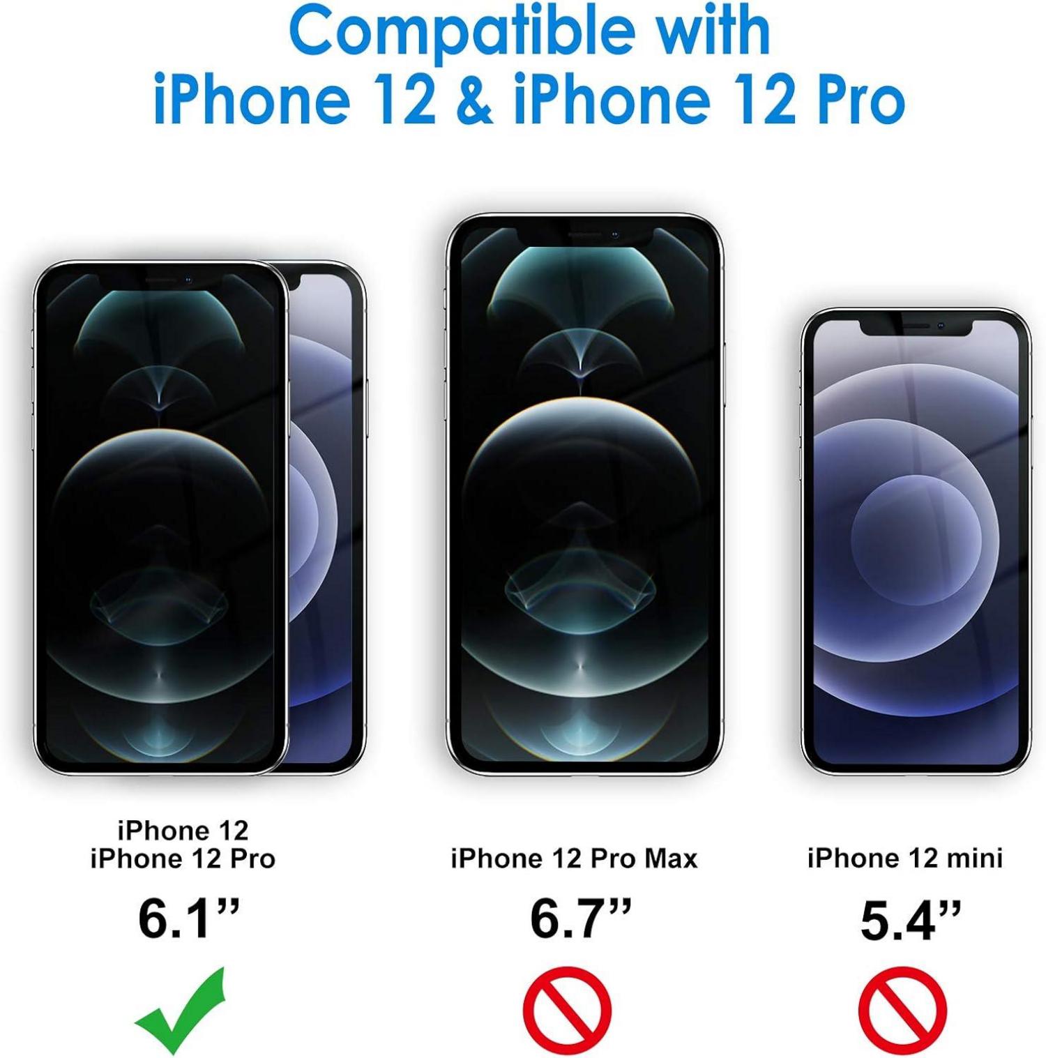 JETech Schutzfolie für iPhone 12 Pro 6,1 Zoll Displayschutz