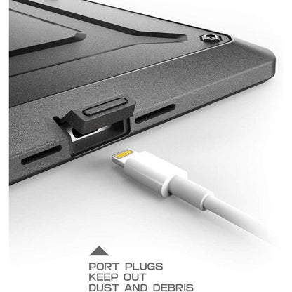 iPad Mini 5/4 Hülle mit Ständer und Displayschutz (Schwarz)
