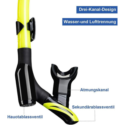 Dorlle Schnorchelset mit Taucherbrille und Dry Schnorchel
