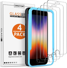 Glasfolie für iPhone SE 2022/2020/8/7/6/6s [4 Stück] 9H Härte