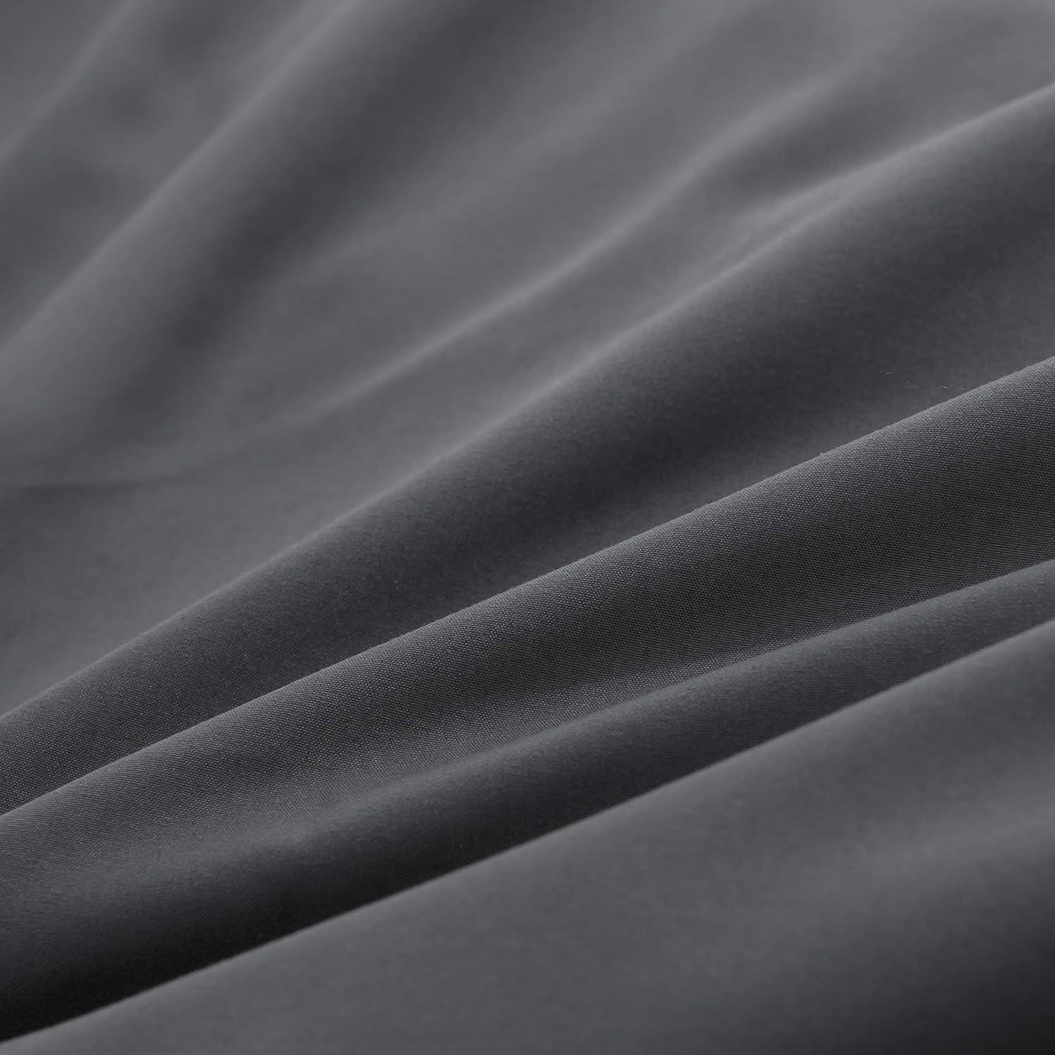 Bettwäsche 135x200 cm Super Weich 100% Mikrofaser Grau
