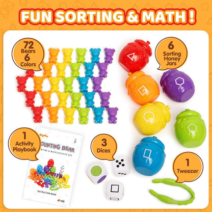 Montessori Lernspielzeug ab 2 Jahre - 82-teiliges Set