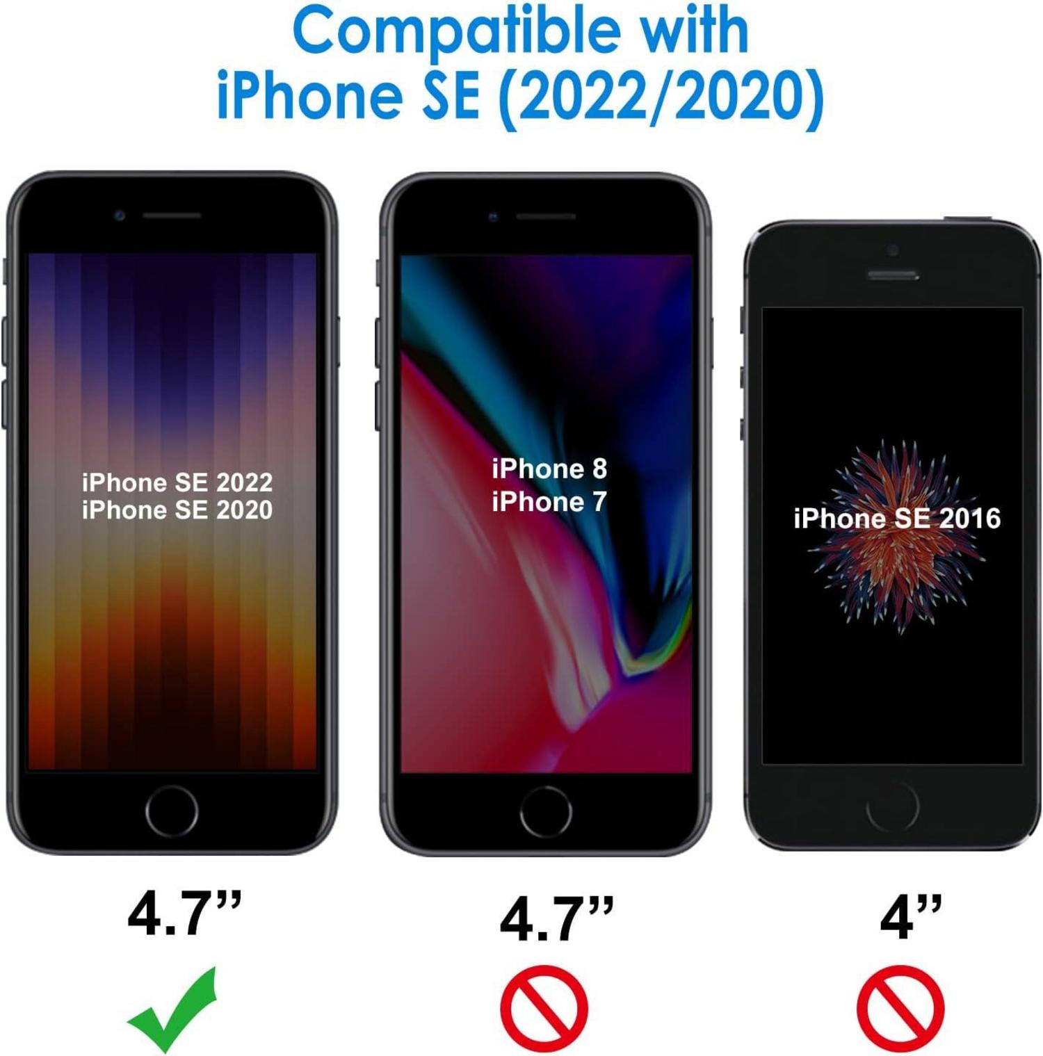 Schutzfolie für iPhone SE 3/2 4.7 Zoll 3 Stück