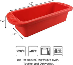 SILIVO Silikon Backform Brot Kuchen Kastenform - Set 2er