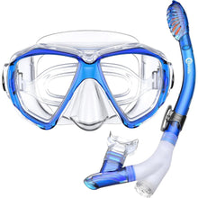 Dorlle Schnorchelset mit Taucherbrille gehärtetes Glas