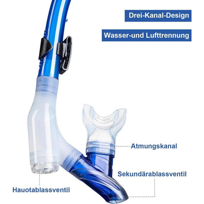 Dorlle Schnorchelset mit Taucherbrille gehärtetes Glas