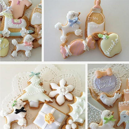 Hundeknochen Keksausstecher Set 6-teilig für Kinder Edelstahl Fondant