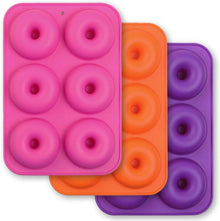 Donut Backform aus lebensmittelechtem Silikon, 6 Mulden