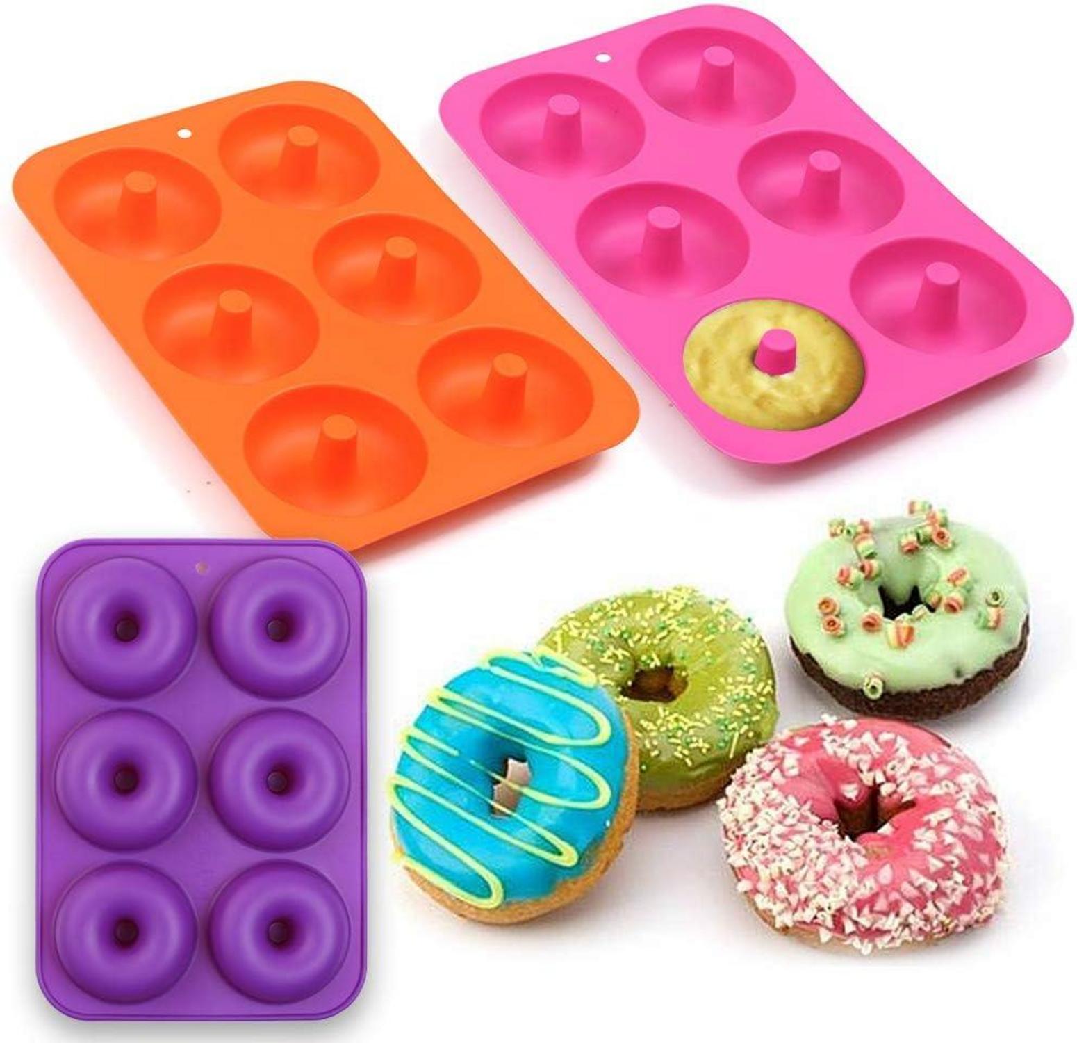 Donut-Form 6 Mulden antihaft lebensmittelecht BPA-frei