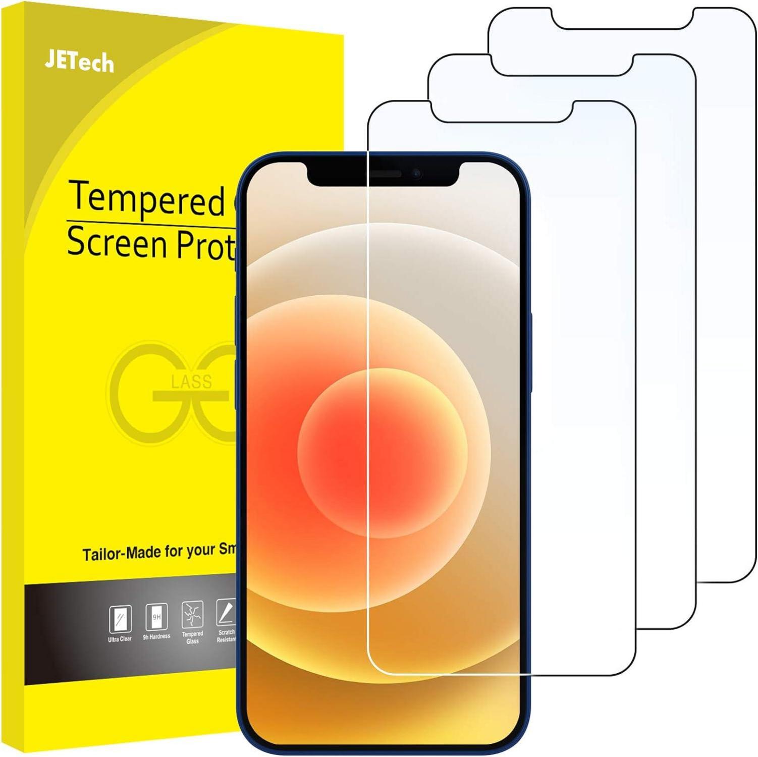 Displayschutzfolie aus gehärtetem Glas 3er Pack iPhone 12/12 Pro 6,1