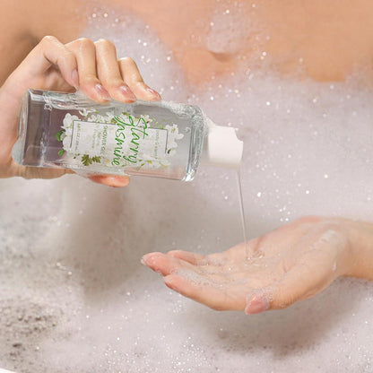 BODY & EARTH Geschenkset mit 11 tlg. Jasmin-Duft, für Frauen, Spa-Set, Geschenkkorb