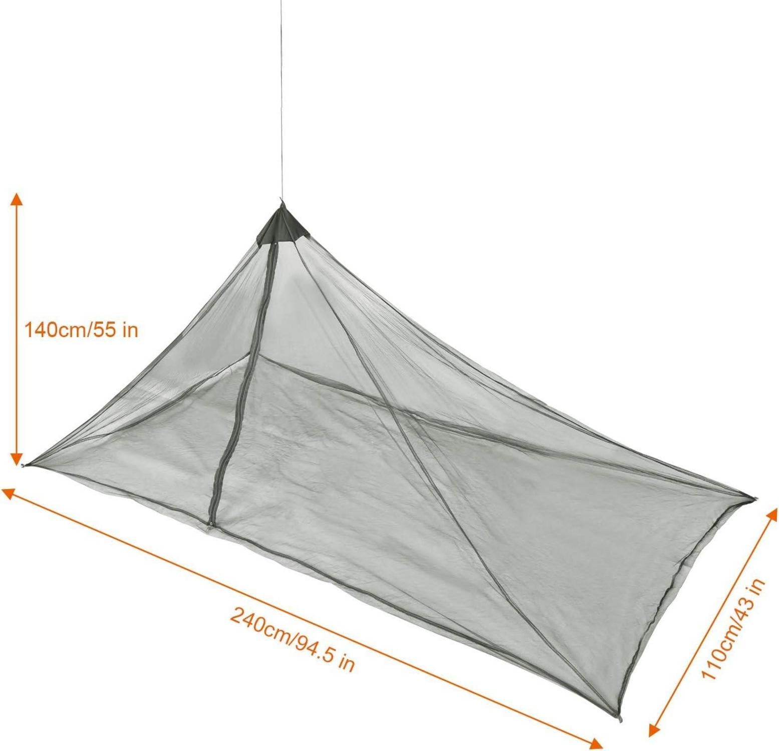 Camping Moskitonetz mit Reißverschluss für Reise und Outdoor
