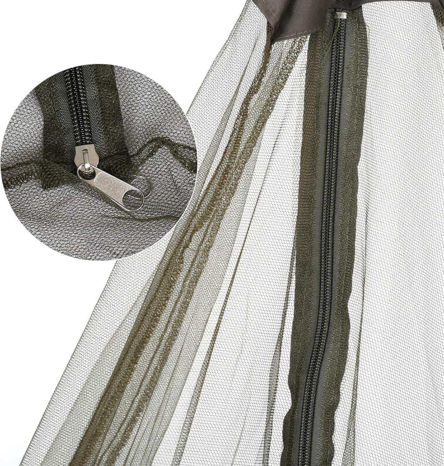 Camping Moskitonetz mit Reißverschluss Insektenschutz Outdoor 240x110x140cm