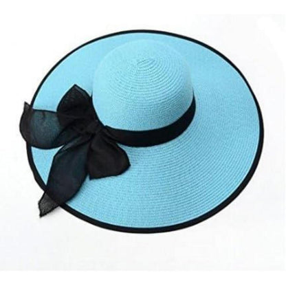 Damen Sonnenhut Strohhut Khaki Faltbar LSF 50+ UV Schutz