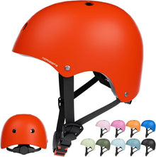 Kinder Fahrradhelm Skaterhelm Verstellbar CE-Zertifizierung Rot