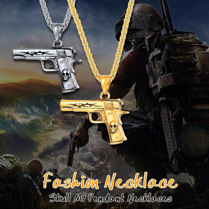 Pistolen Kette Beretta M9 Anhänger Edelstahl Armee Schmuck