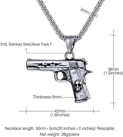 Armee Gewehr Kette Anhänger Halskette M16 AK-47 M9 UZI Maschinengewehr