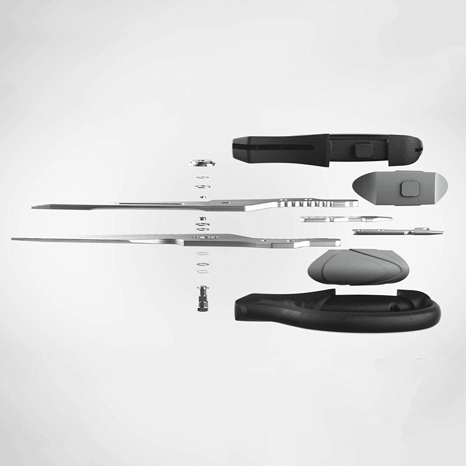 Küchenschere 23.5cm Edelstahl Haushaltsschere Fleisch Walnuss Fisch Papier