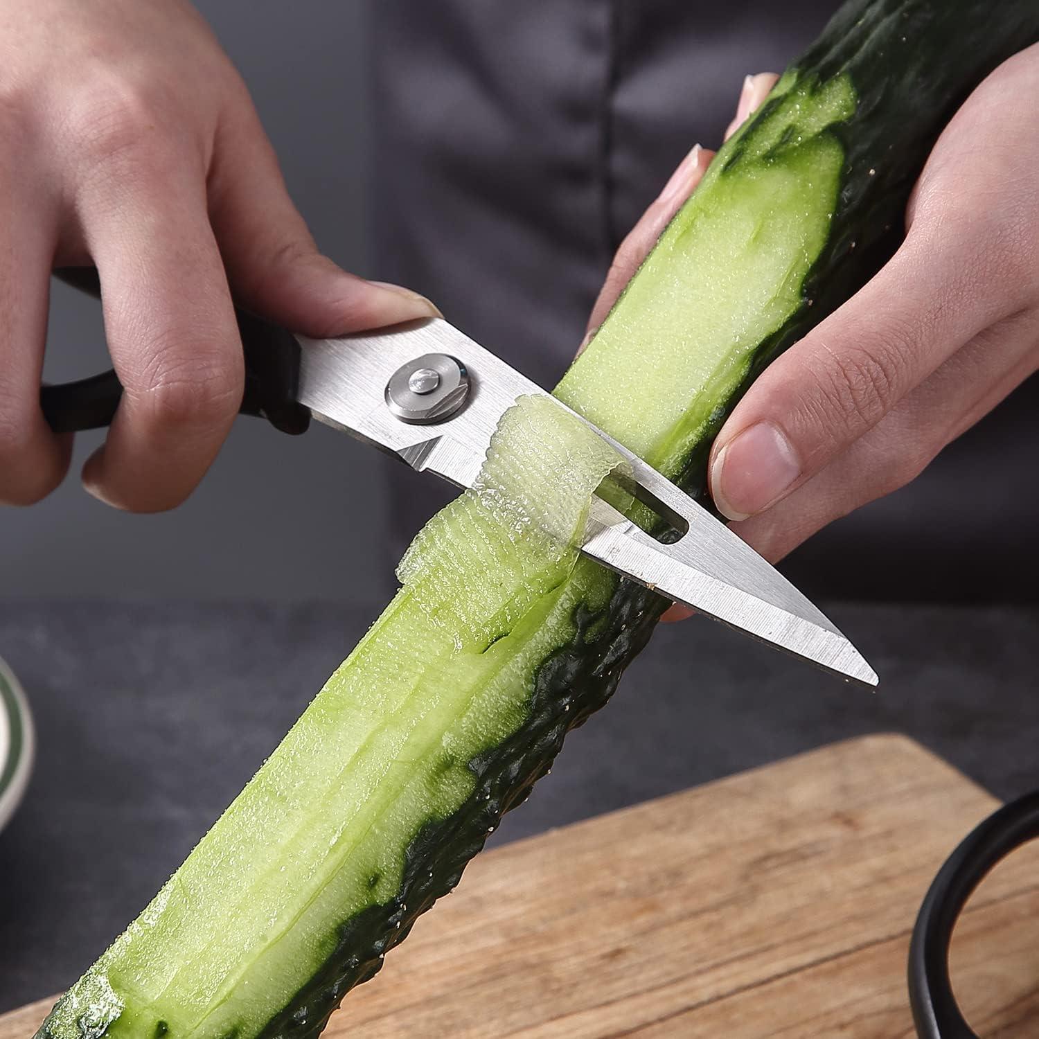 TANSUNG Küchenschere 23.5cm Edelstahl Haushaltsschere Fleisch Fisch Papier Schnipp Schere