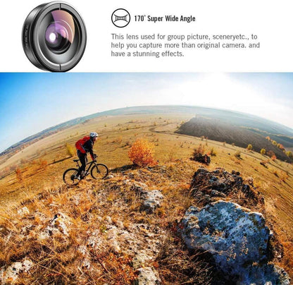 Apexel HD 5in1 Kameraobjektiv-Set für iPhone Samsung Huawei