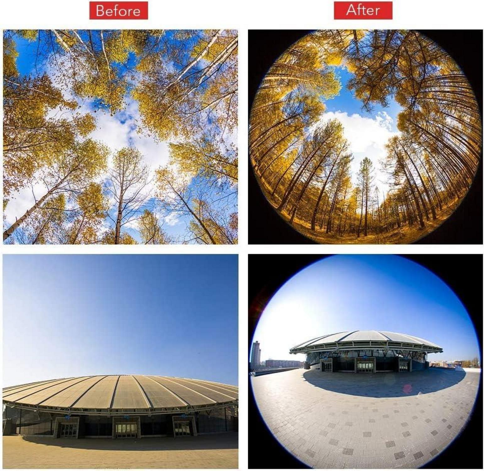 Kameraobjektiv-Set 5in1 HD 2X Tele +170° Weitwinkel +10x Makro +110° Fisheye