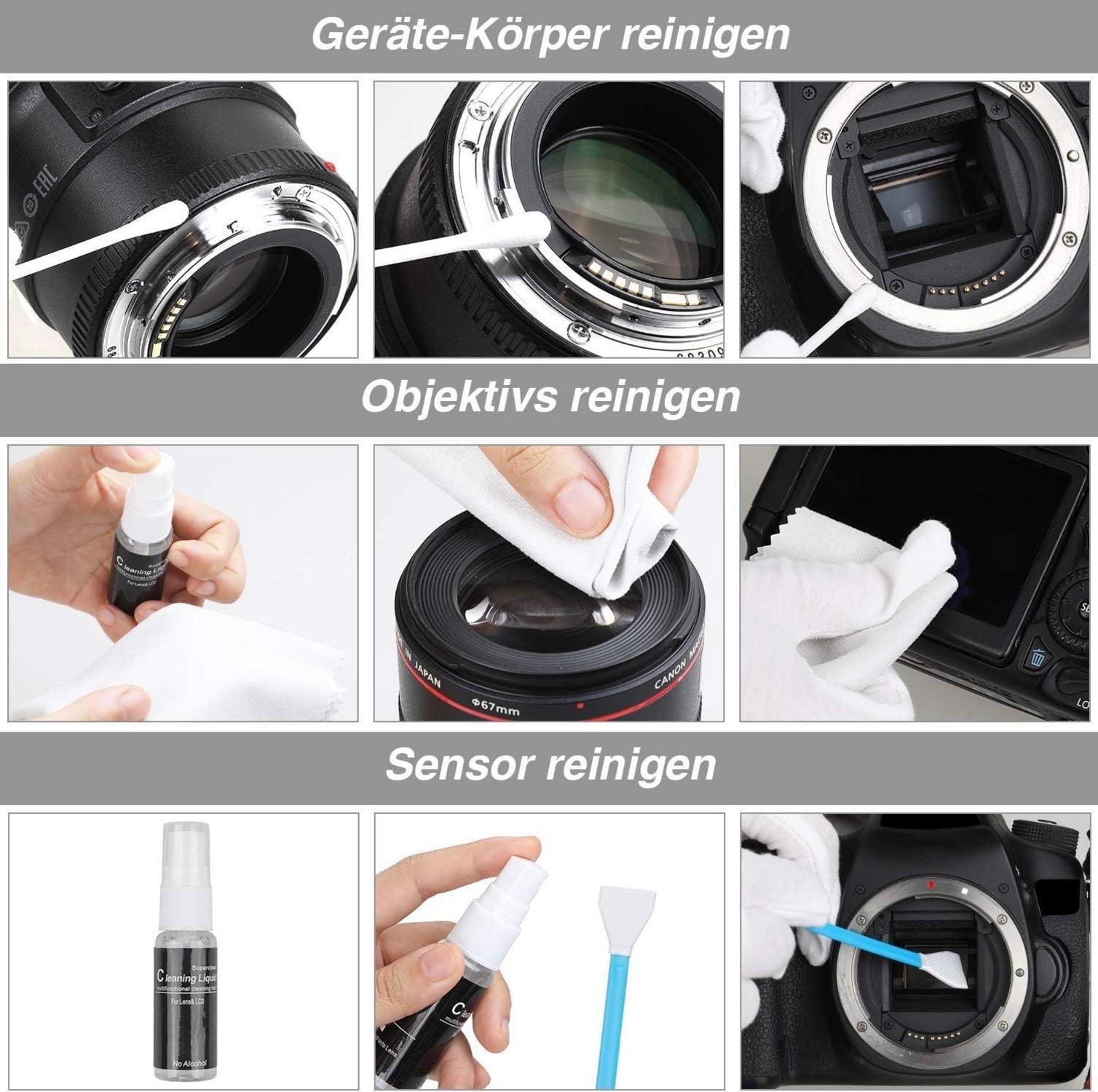 Kamera Reinigungsset 14-teilig für DSLR Objektive Handys