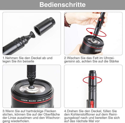 14-teiliges Kamera Reinigungsset für DSLR Objektive Filter Handys Lenspen Reinigungspinsel Reinigungstuch