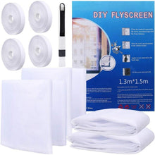 Fliegengitter Fenster Insect Stop 4er Pack Insektenschutz Klettband 1.3m * 1.5m