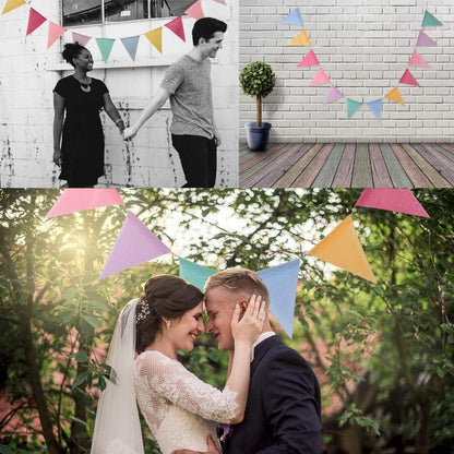 Wimpelkette Girlande Outdoor Dekoration Hochzeit Party