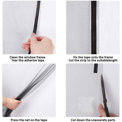 Fliegengitter Fenster 4er Pack Insektenschutz 1.3m * 1.5m