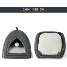 Katzenhöhle große Katzen Katzenbett mit waschbarem Kissen