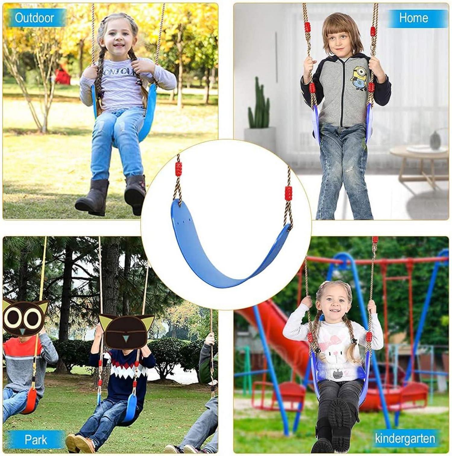 Elastische Kinderschaukel Eva-weich belastbar bis 150Kg, blau