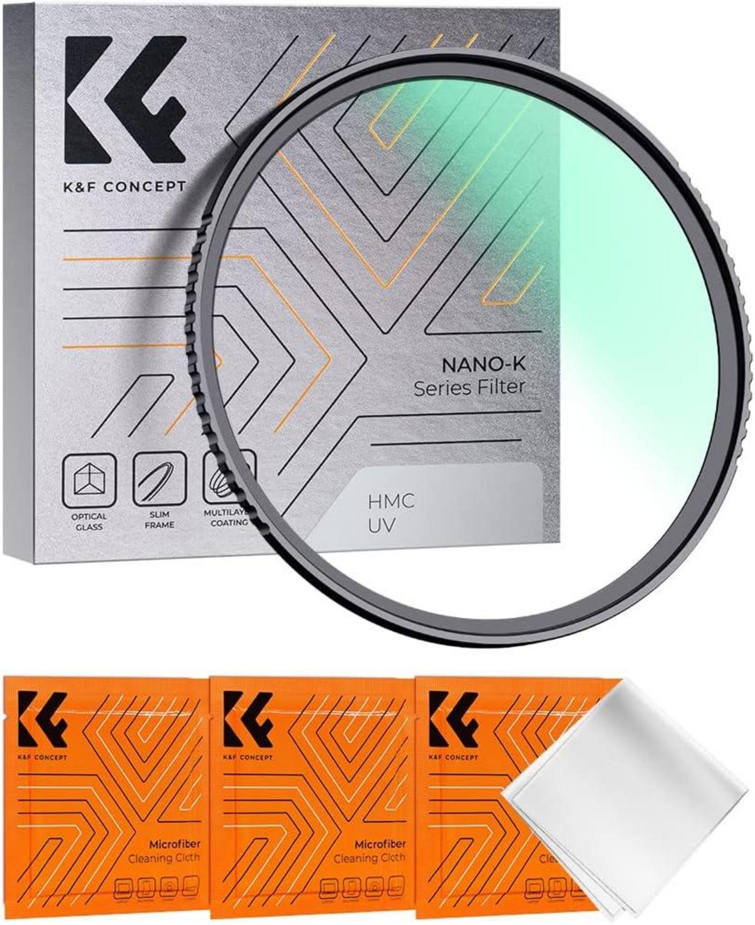 K&F Concept Pro Slim UV-Filter 72mm Multicoated Schutzfilter