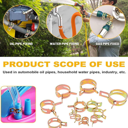 100 Stücke Kraftstoffleitung Schlauchschellen Set 6-20mm