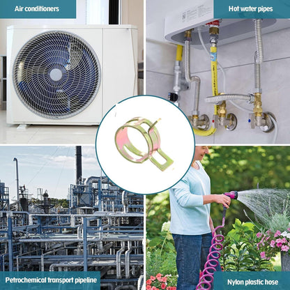 100 Stücke Kraftstoffleitung Schlauchschellen Set 6-20mm