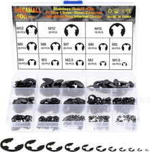 400-teiliges E-Clip Sicherungsring Sortiment aus Legierter Stahl