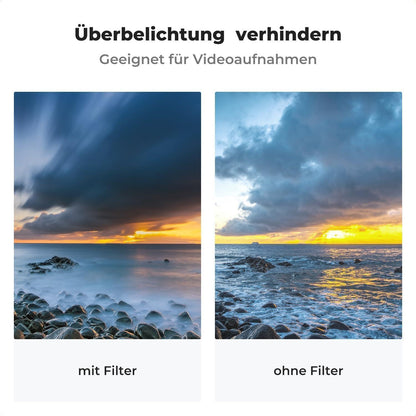 82mm Variable ND Filter ND8-128 Slim Glas Nano Beschichtung