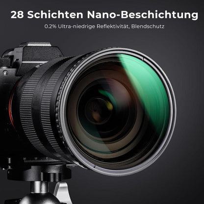 K&F Concept Nano-X Variable ND Filter 82mm Slim ND8-128 Neutral Graufilter