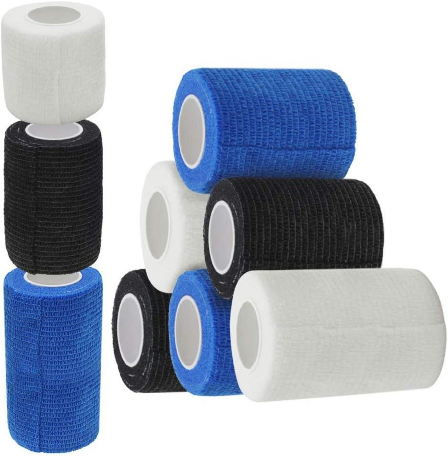 Selbstklebende Haftbandage 9 Rollen (3 Größen) Elastische Binde