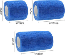 Selbstklebende Haftbandage Set 9 Rollen 3 Größen 5m Lang