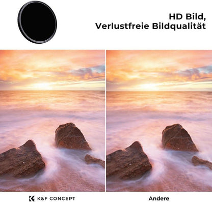 K&F Nano-X 62mm Variabler ND8-128 Slim Graufilter 3-7 Stop