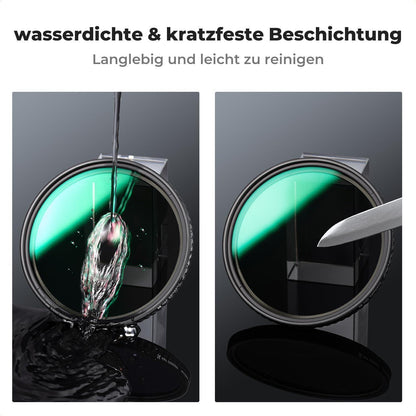 72mm Slim variabler ND Filter ND8-128 für Bewegungsunschärfe