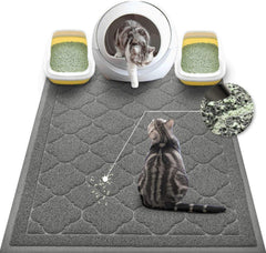 Katzenklo Matte XXL PVC langlebig Grau 119,8 x 91,4 cm WePet