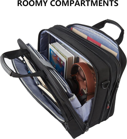 Laptoptasche 17,3 Zoll RFID Wasserdicht Erweiterbar Umhängetasche