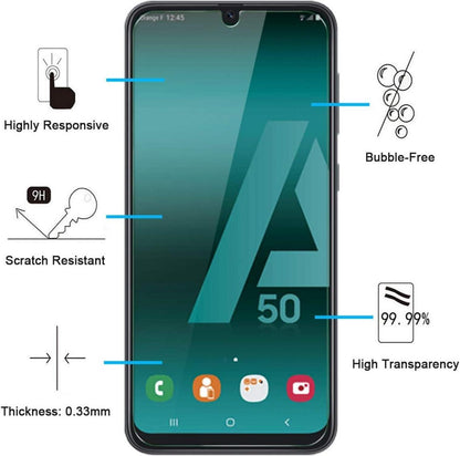 Panzer Schutz Glas Samsung Galaxy A50 A50s 3 Stück 9H